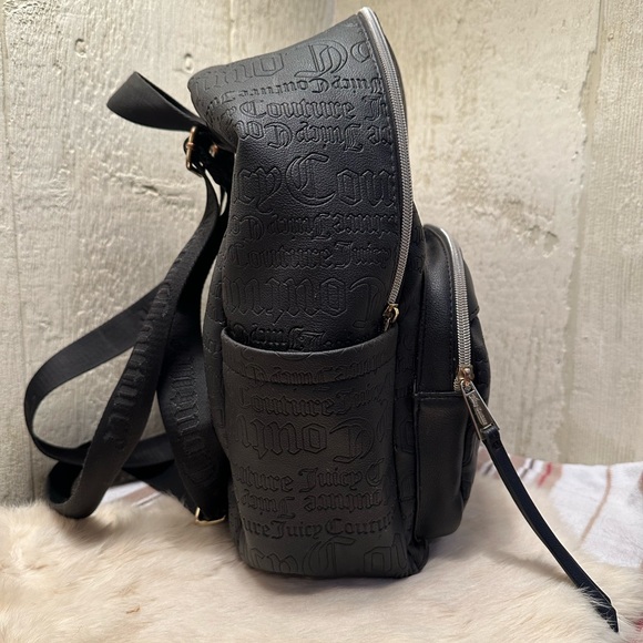 Juicy Couture Embossed Black Backpack - Picture 2 of 10